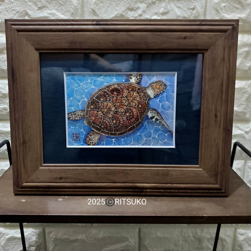 『Composition HT』　現代アート・絵画・ボールペン画・原画・額縁付 原画 1点もの ボールペン画 日本人作家 色鉛筆画 絵画 絵 アート