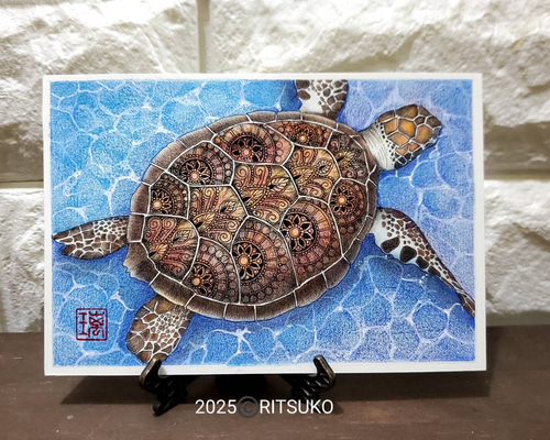 A1原画｜連獅子｜タッカーアート｜一点物｜インテリア｜現代アート 版画 絵画 名画 日本画 唐獅子図 狩野永徳 インテリア 壁掛け 額入り