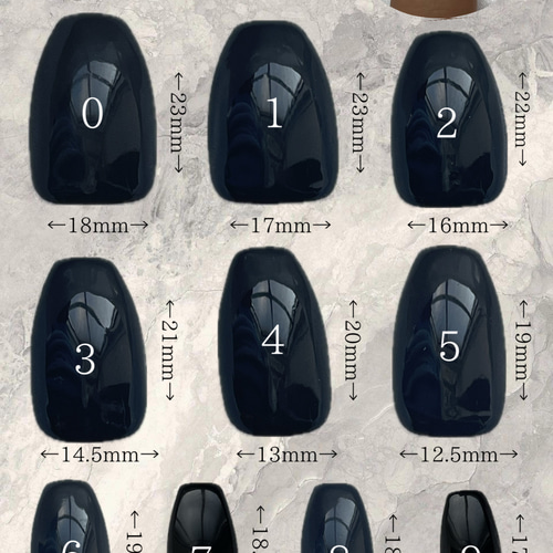 ネイルチップ ジェルネイル マグネットネイル 黒 ブラック