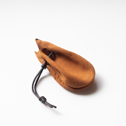 奈良県 スモークカラー 鹿革巾着 燻革匂い袋 巾着袋 yoki 通販