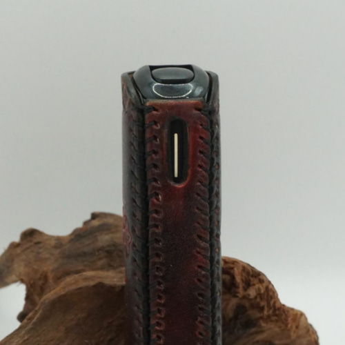 プルームキューブケース　イーグル　グラーデション染めワインレッド プルームキューブケース イーグル グラーデション染めワインレッド