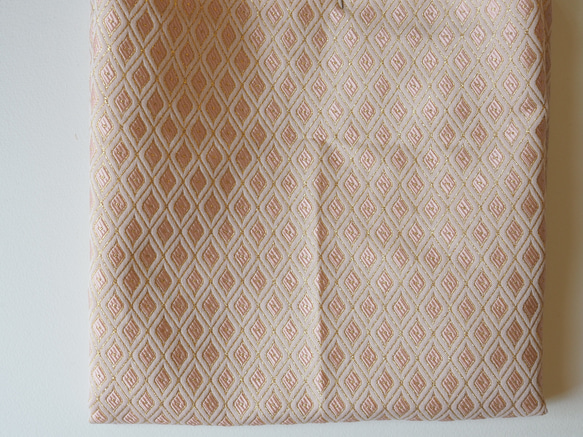 ジャガード刺繍生地　＊ 140cm巾 50cm ＊ 　ピンク 1枚目の画像