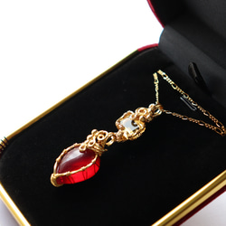 アンダラクリスタルのワイヤージュエリーネックレス✧ドラゴンズブラッド✧ペンダント アンダラクリスタルのワイヤージュエリーネックレスドラゴンズ