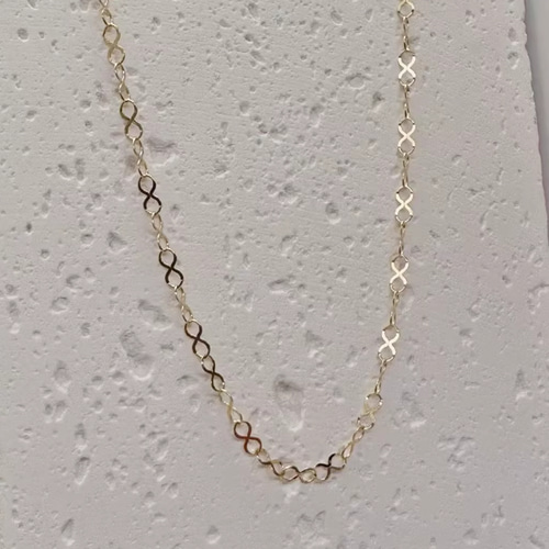 18K18ネックレスチェーンau750インフィニティチェーン18金K18