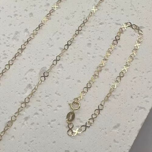 18K18ネックレスチェーンau750インフィニティチェーン18金K18