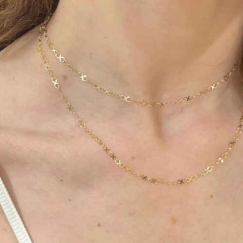 18K18ネックレスチェーンau750インフィニティチェーン18金K18