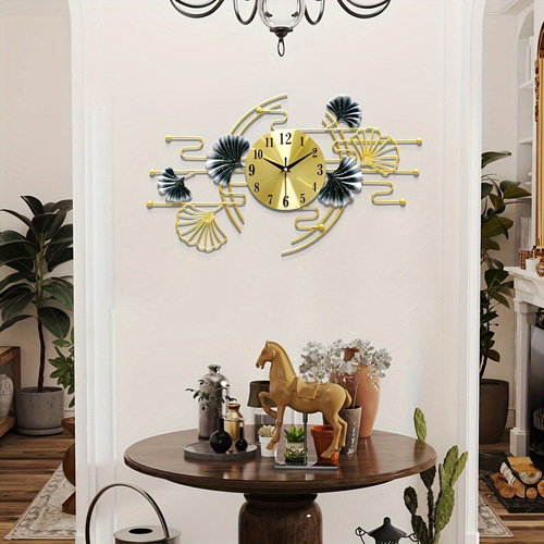 壁掛け時計 モダンアートクロック 大型金属装飾壁掛け時計 モダンな