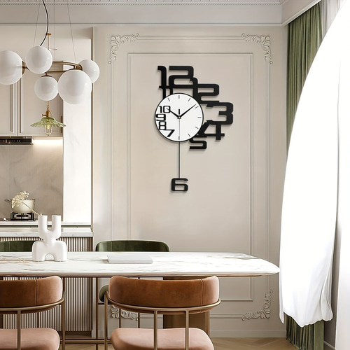 掛け時計 壁掛け時計 モダン ミニマリスト リビングルーム 家庭用