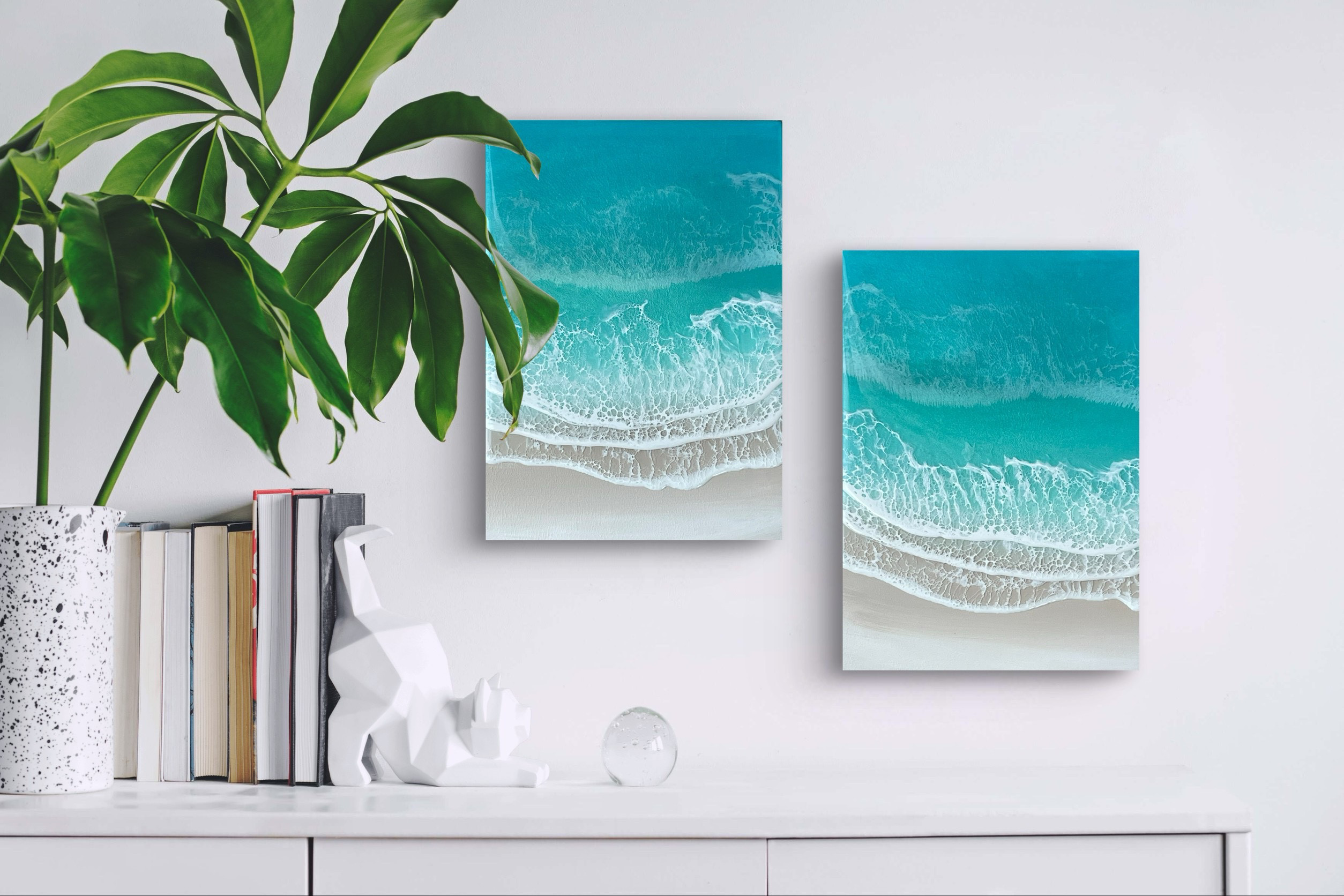 オーシャンレジンアート　A4サイズ×2【送料無料】