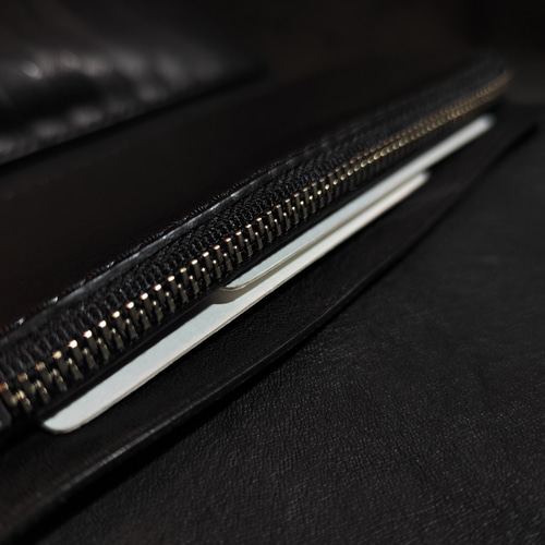 牛革ミドルウォレット　ブラック　silver950アポロコンチョ　バッファロー レザーウォレット メンズ コンチョ付き 長財布 本革