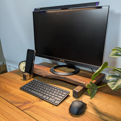 シャビーシック】PCモニタースタンド モニター台 デスクシェル