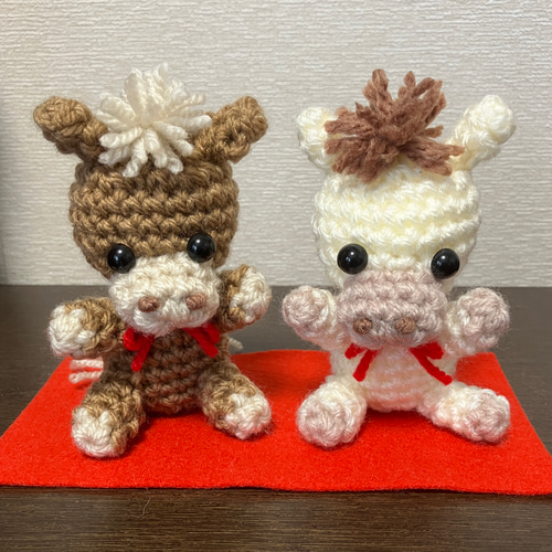 2026年午年♡馬の編みぐるみ♡干支に置物 あみぐるみ そのちゃん 通販