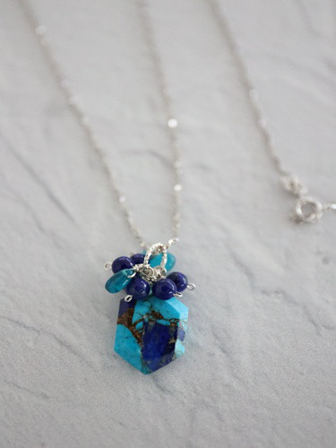 SILVER925 turquoise appetite　necklace[kgf5322]