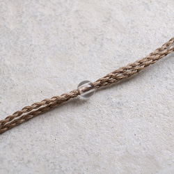 フローライトマクラメネックレスmac425天然石エスニックアジアンエキゾチック金属アレルギーフリーのアクセサリー 7枚目の画像