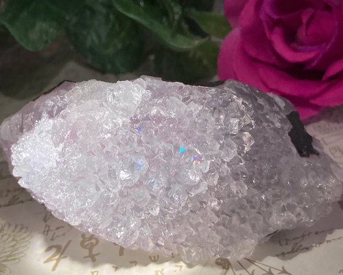 超希少✨ ピンクアナンダライト アメジスト 水晶 レインボークォーツ