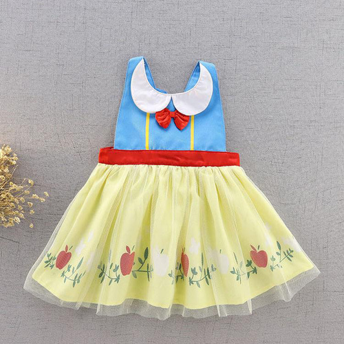 お姫様ドレスエプロン♡即納品1着のみ ドレス キッズ エプロン 子供 姫様エプロン コスプレ 衣装 プリンセス