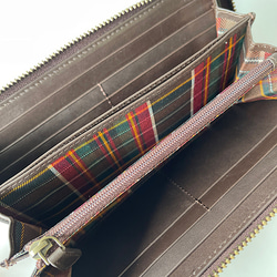 英国デザインValise L Purse チョコブラウン 3枚目の画像