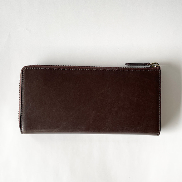 英国デザインValise L Purse チョコブラウン 2枚目の画像