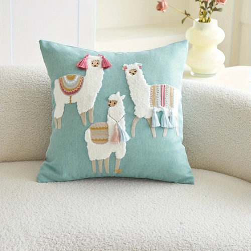 Creema特集掲載【繊細な模様と刺繍が素晴らしい】刺繍クッションカバー