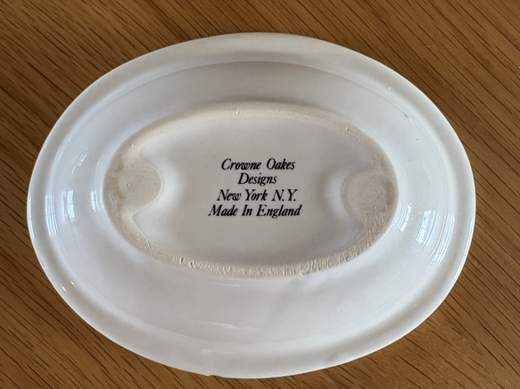 英国の古い石鹸置き　陶器　古道具　レトロ　ソープディッシュ【石鹸置きのみ】 11枚目の画像