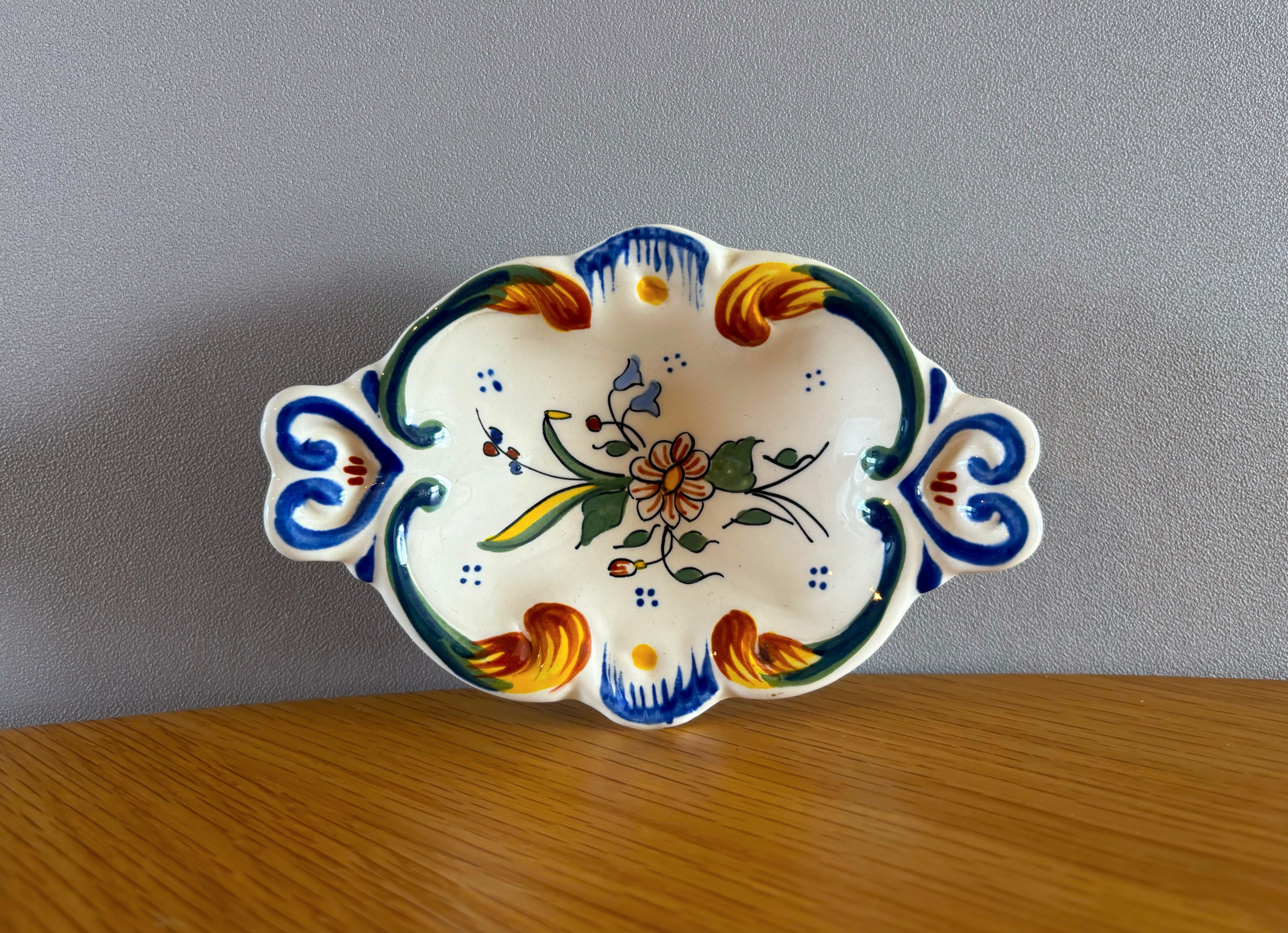 フランス　アンティーク　ソーププレート2個セット