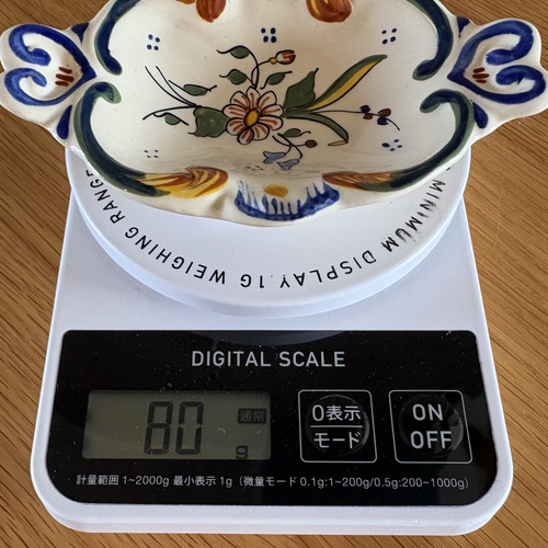 フランスの古い石鹸置き 陶器 古道具 レトロ ソープディッシュ【石鹸