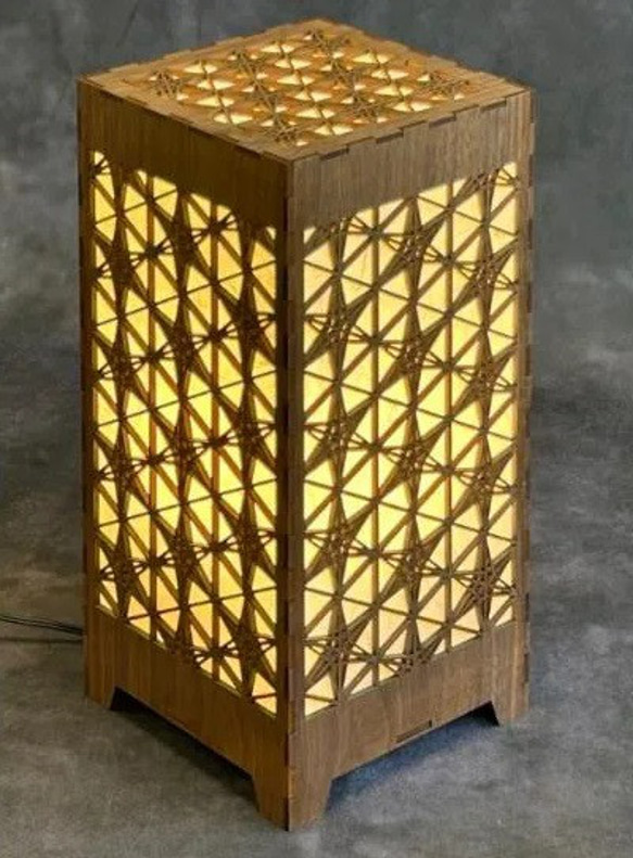 fuie LIGHT　(フイエ　ライト)　行灯型間接照明　RINDO　30cm　間接照明　竜胆　ライト　ランプ 2枚目の画像