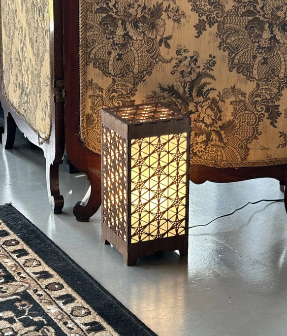 fuie LIGHT　(フイエ　ライト)　行灯型間接照明　RINDO　30cm　間接照明　竜胆　ライト　ランプ 1枚目の画像