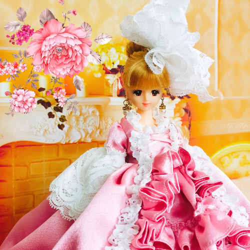 ゆ*ん様 ジェニーフレンド27cmドール服 ピンク♡お花のドレス ジェニーフレンド27cmドール服 ピンクのレースのドレス - メルカリ