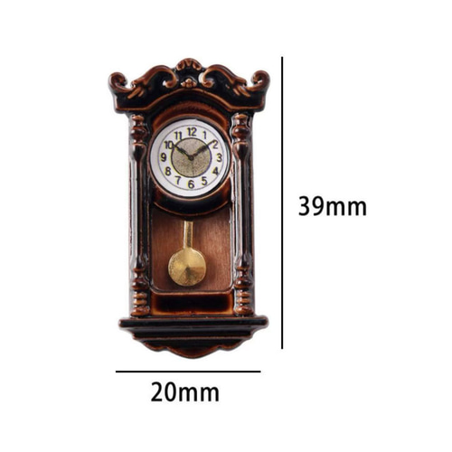 ミニチュアドールハウス ミニチュア壁掛け時計 アンティーク ジオラマ