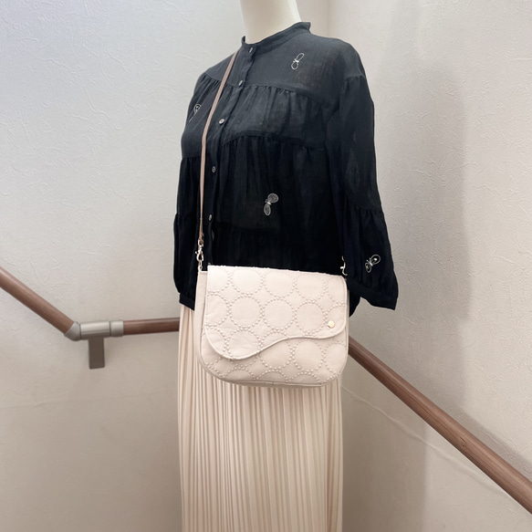 ⚮̈ミナペルホネン　water fall ピアノフラップポシェット　ショルダー 限定⚮̈ミナペルホネン tambourine ピアノフラップポシェット