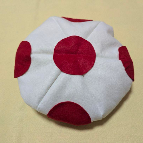 きのこの帽子 乳児用 ハロウィン 簡単 仮装アイテム フェルト