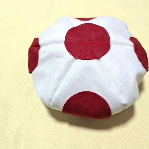 きのこの帽子 乳児用 ハロウィン 簡単 仮装アイテム フェルト帽子