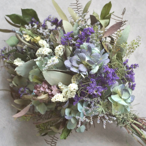 紫陽花のスワッグ ドライフラワー アジサイ 長さ35cm ラッピング無料