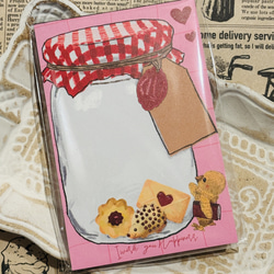 メイソンジャー/40枚メモ メモ帳 パティシエ ハリネズミ 通販