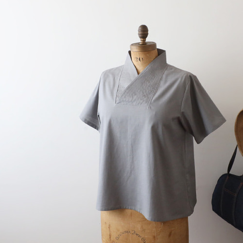 新作 夏SALE 上質ギマ擬麻コットン 和装 重ね襟 Vネック