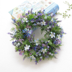 商品名【雫】あいみょん♥ホワイトローズの花束風リース✳ 秋冬フラワーリース 商品名【雫】あいみょん様専用♥ホワイトローズの花束風リース