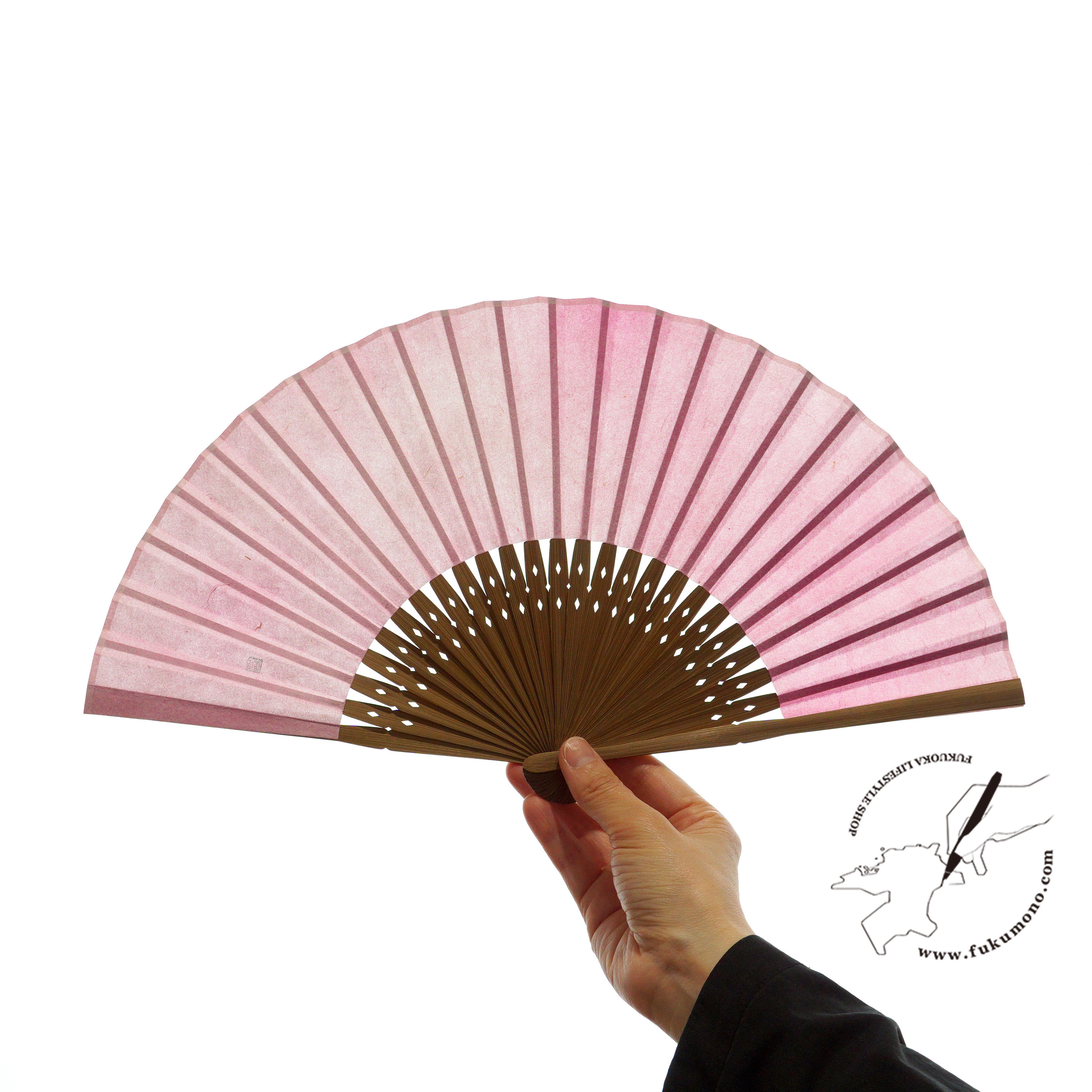 名尾和紙 扇子 / 花霞