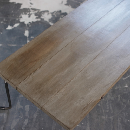 現品販売】アイアン ローテーブル 鉄脚 木 テーブル t56