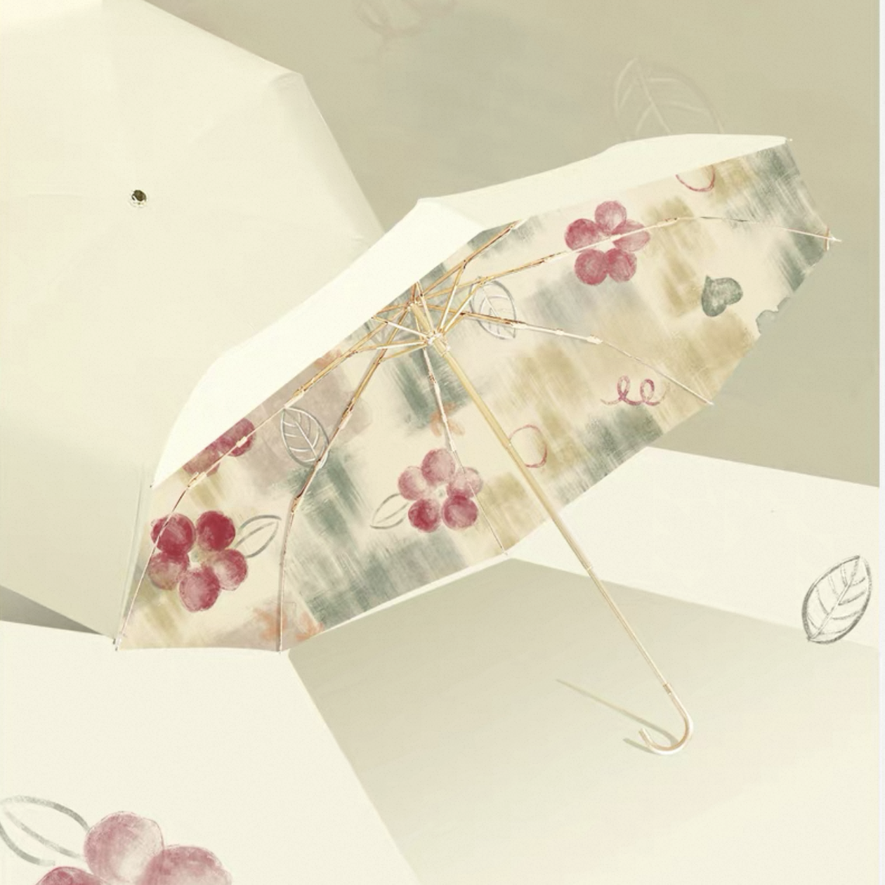 日焼けを防ぎます 晴雨兼用傘 大きい日傘 折り畳み傘16骨