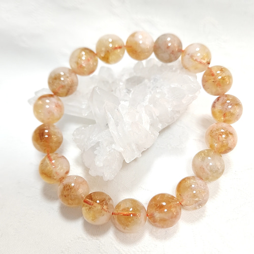 ハニーシトリン◇非加熱◇ブレスレット◇天然石◇ ブレスレット