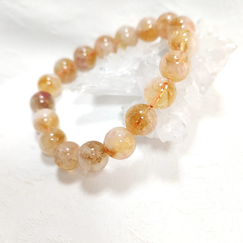 ⭐︎美麗⭐︎非加熱⭐︎レインボーシトリンブレスレット⭐︎ レインボー シトリン ブレスレット | iichi 日々の暮らしを