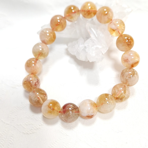 ハニーシトリン◇非加熱◇ブレスレット◇天然石◇ ブレスレット Gratia