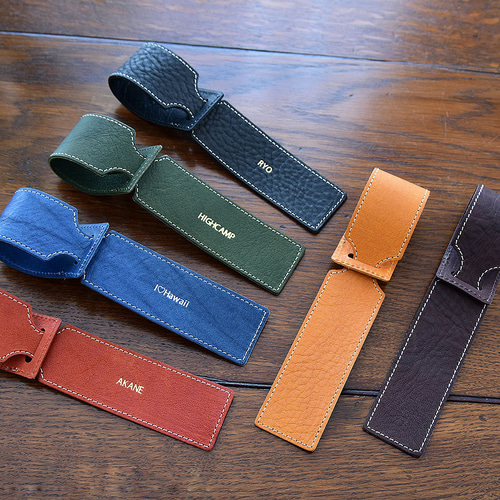 栃木レザー ラゲッジタグ 名入れ ラゲージタグ 本革 ヴォーノオイル