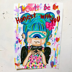 カラフルなポップアート 絵画 SALE＊2022年製】Highway to HELL 現代アート イラスト 絵画