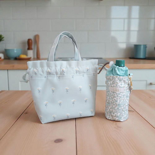 保温保冷☆保冷バッグ☆巾着☆花柄☆ランチトートバッグ☆熱中症対策