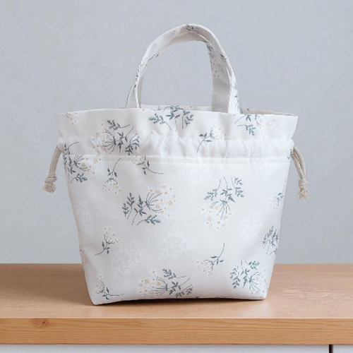 保温保冷☆保冷バッグ☆巾着☆花柄☆ランチトートバッグ☆熱中症対策