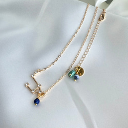 kyun様 予約オーダー品★双子座モチーフのネックレス 14枚目の画像