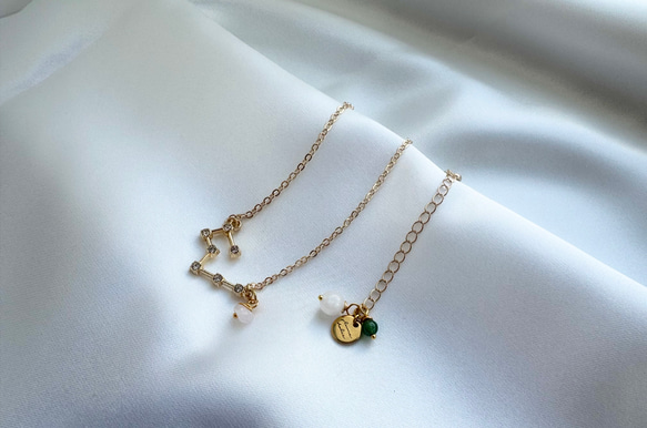 kyun様 予約オーダー品★双子座モチーフのネックレス 13枚目の画像