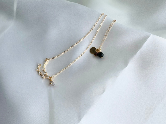 kyun様 予約オーダー品★双子座モチーフのネックレス 16枚目の画像